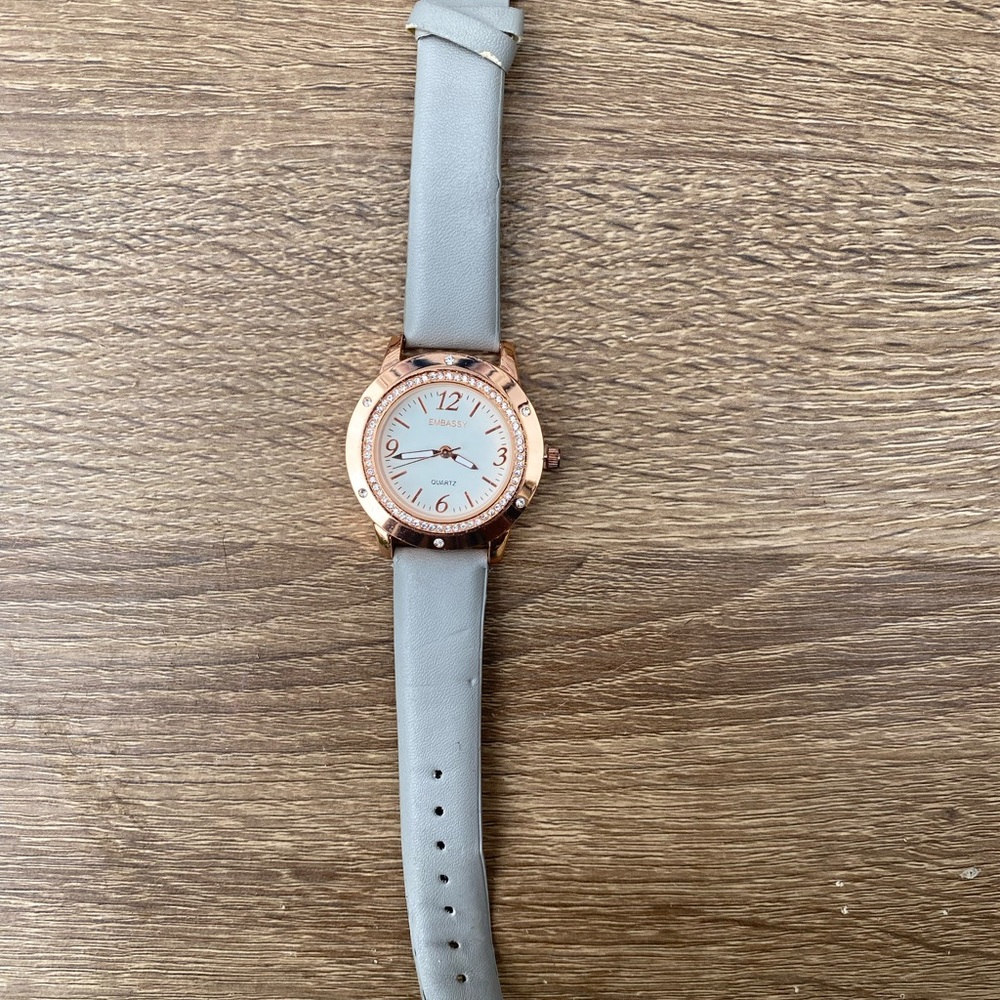Embassy Rose Gold and Gray Watch
